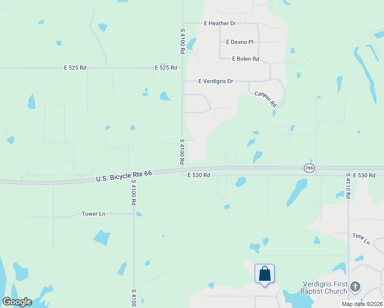 map of restaurants, bars, coffee shops, grocery stores, and more near 24877 South 4100 Road in Claremore