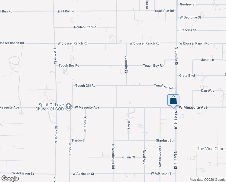 map of restaurants, bars, coffee shops, grocery stores, and more near 2501 Tough Girl Road in Pahrump