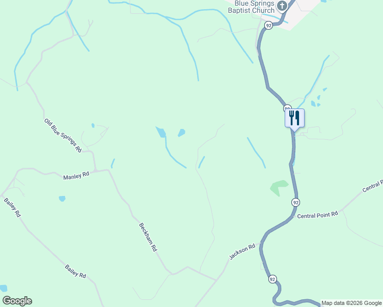 map of restaurants, bars, coffee shops, grocery stores, and more near 557 Carrol Greenlee Road in Rutledge