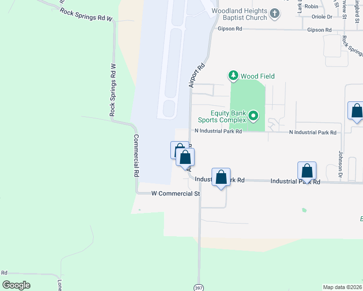 map of restaurants, bars, coffee shops, grocery stores, and more near 1724 Airport Road in Harrison