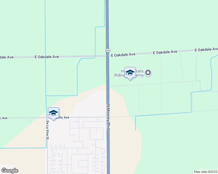 map of restaurants, bars, coffee shops, grocery stores, and more near 4136 Mooney Boulevard in Tulare