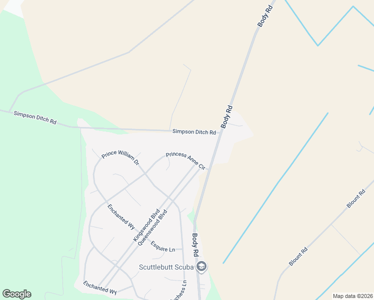 map of restaurants, bars, coffee shops, grocery stores, and more near 104 Princess Anne Circle in Elizabeth City