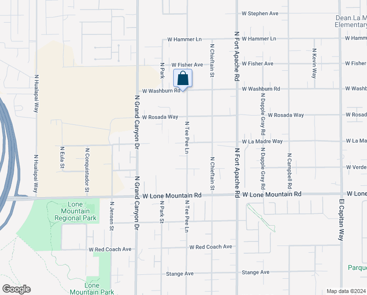 map of restaurants, bars, coffee shops, grocery stores, and more near 9425 West La Madre Way in Las Vegas