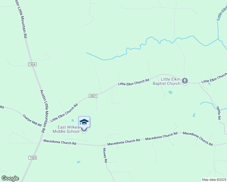 map of restaurants, bars, coffee shops, grocery stores, and more near 125 James T Byrd Road in Ronda