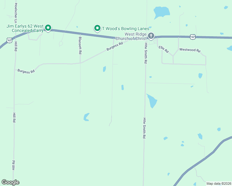 map of restaurants, bars, coffee shops, grocery stores, and more near 430 English Hulse Road in Pocahontas
