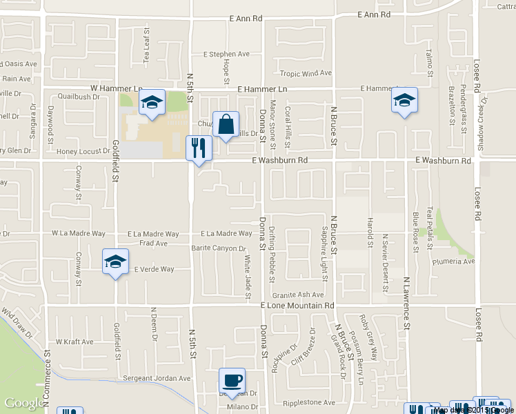 map of restaurants, bars, coffee shops, grocery stores, and more near 812 Fort Mandan Court in North Las Vegas
