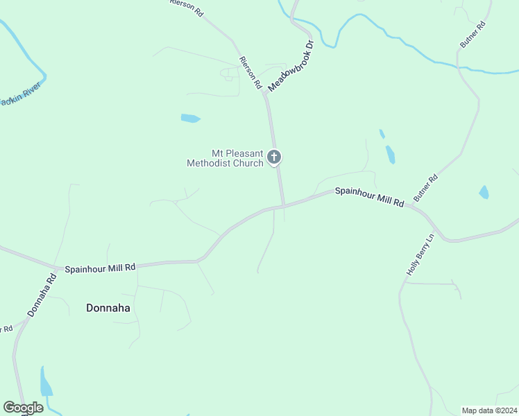 map of restaurants, bars, coffee shops, grocery stores, and more near 4971 Spainhour Mill Road in Tobaccoville