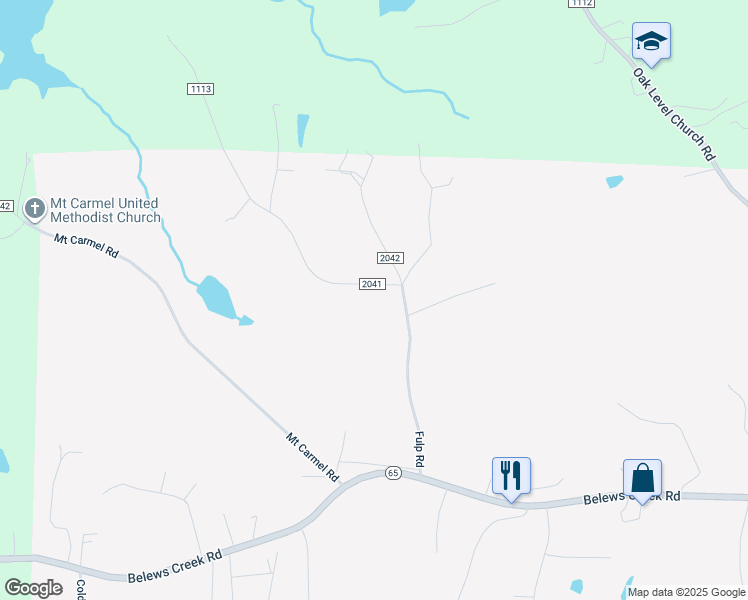 map of restaurants, bars, coffee shops, grocery stores, and more near 8905 Osage Road in Stokesdale