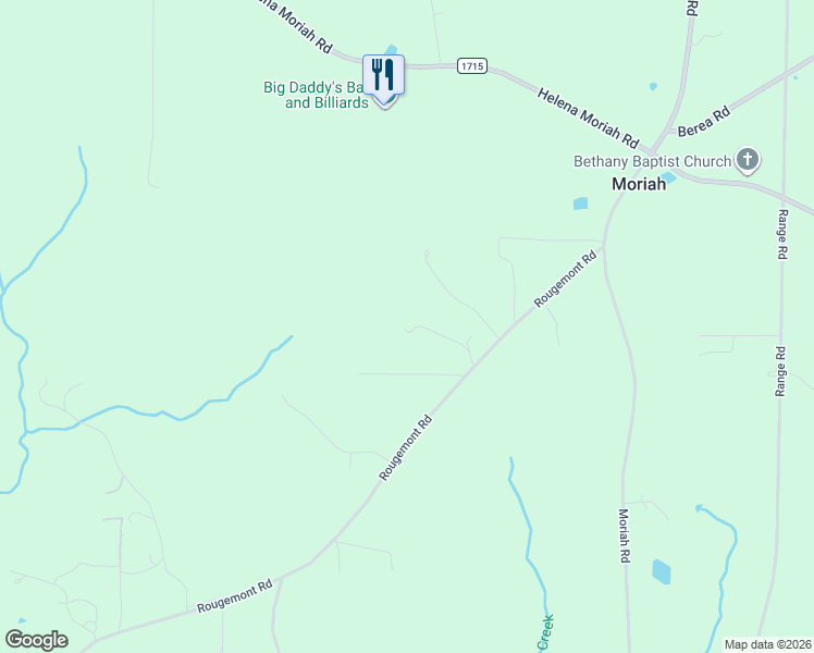 map of restaurants, bars, coffee shops, grocery stores, and more near 390 Rougemont Road in Rougemont