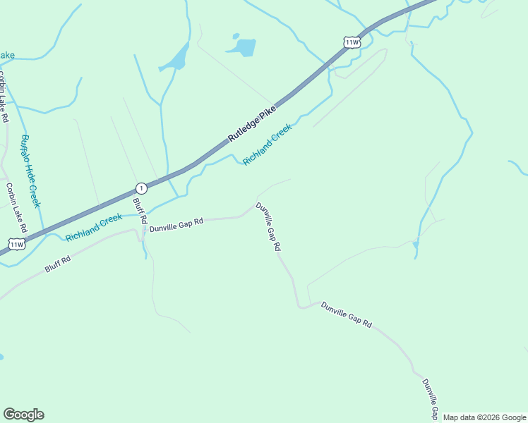 map of restaurants, bars, coffee shops, grocery stores, and more near 458 Dunville Gap Road in Rutledge