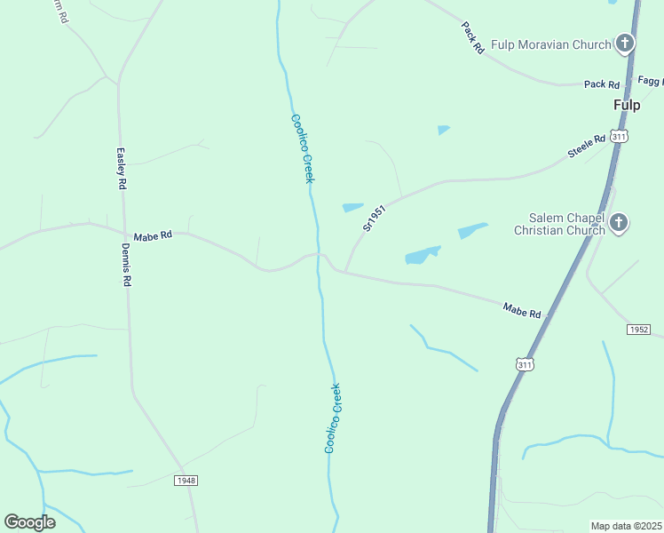 map of restaurants, bars, coffee shops, grocery stores, and more near Mabe Road in Walnut Cove