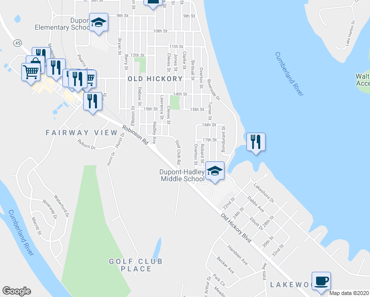 map of restaurants, bars, coffee shops, grocery stores, and more near 1802 Overton Street in Nashville