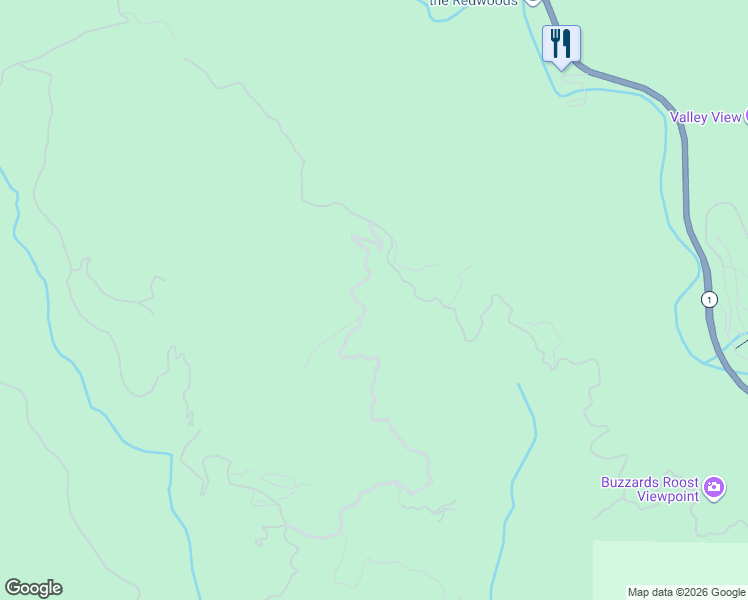 map of restaurants, bars, coffee shops, grocery stores, and more near 46250 Pfeiffer Ridge Road in Big Sur