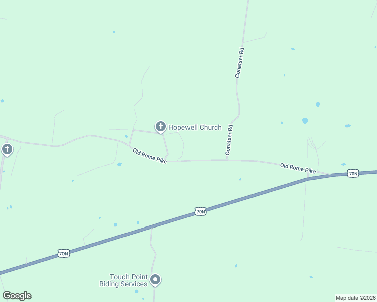 map of restaurants, bars, coffee shops, grocery stores, and more near 5187 Old Rome Pike in Lebanon