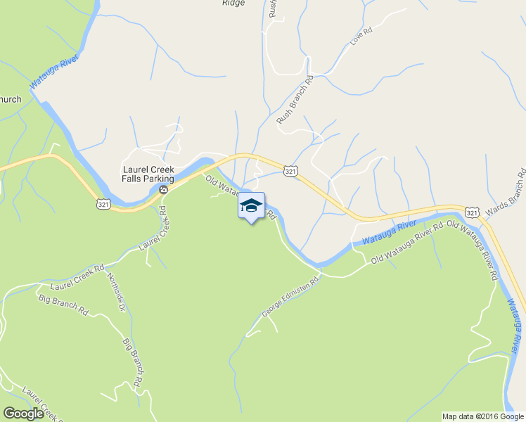 map of restaurants, bars, coffee shops, grocery stores, and more near 2379 Old Watauga River Road in Sugar Grove