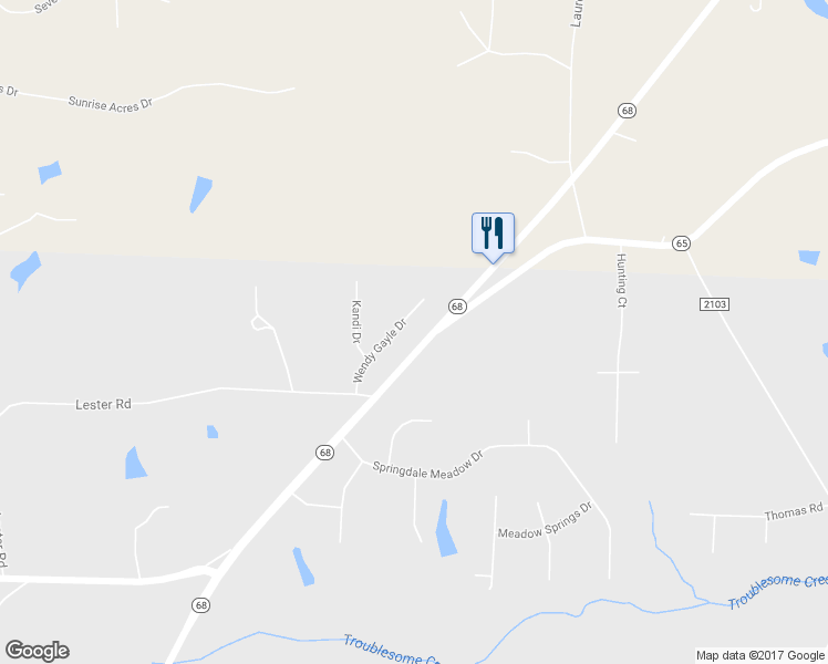 map of restaurants, bars, coffee shops, grocery stores, and more near 8210 Wendy Gayle Drive in Stokesdale