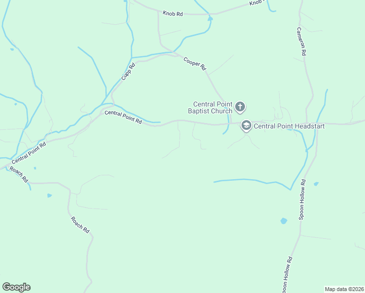 map of restaurants, bars, coffee shops, grocery stores, and more near 1594 Central Point Road in Rutledge