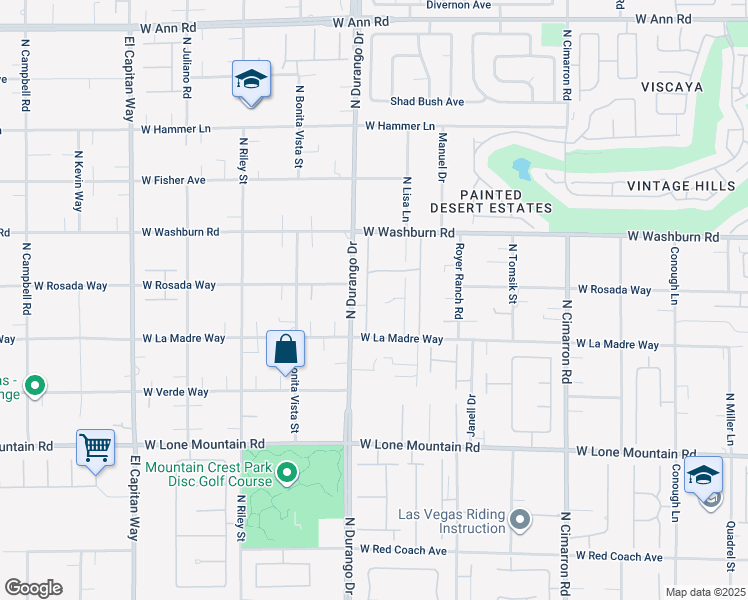 map of restaurants, bars, coffee shops, grocery stores, and more near 5024 Crown Cypress Street in Las Vegas