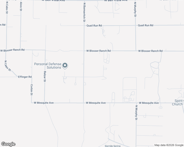 map of restaurants, bars, coffee shops, grocery stores, and more near 3920 West Effinger Street in Pahrump