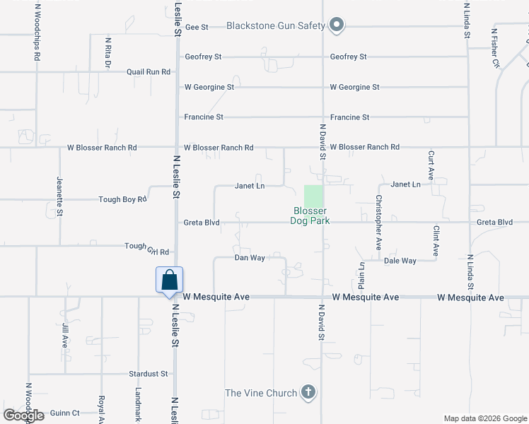 map of restaurants, bars, coffee shops, grocery stores, and more near 1670 Greta Boulevard in Pahrump