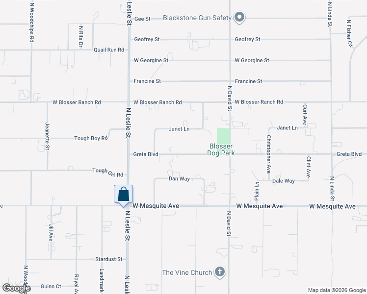 map of restaurants, bars, coffee shops, grocery stores, and more near 1730 Greta Boulevard in Pahrump
