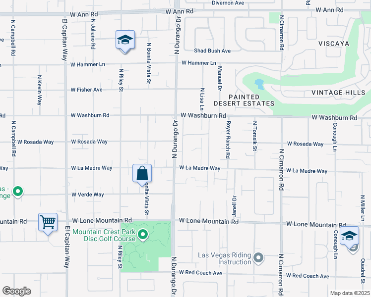 map of restaurants, bars, coffee shops, grocery stores, and more near 5024 Crown Cypress Street in Las Vegas