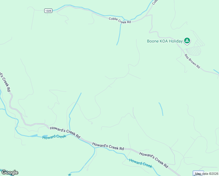 map of restaurants, bars, coffee shops, grocery stores, and more near Howards Ck Road in Boone