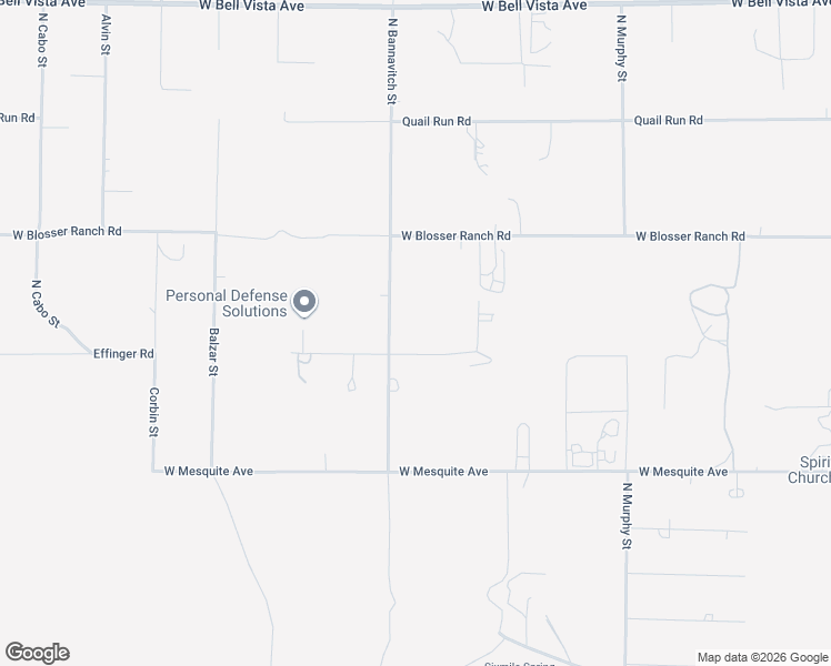 map of restaurants, bars, coffee shops, grocery stores, and more near 3920 West Effinger Street in Pahrump