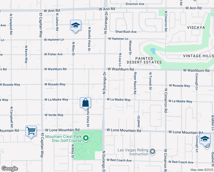 map of restaurants, bars, coffee shops, grocery stores, and more near 5027 Crown Cypress Street in Las Vegas