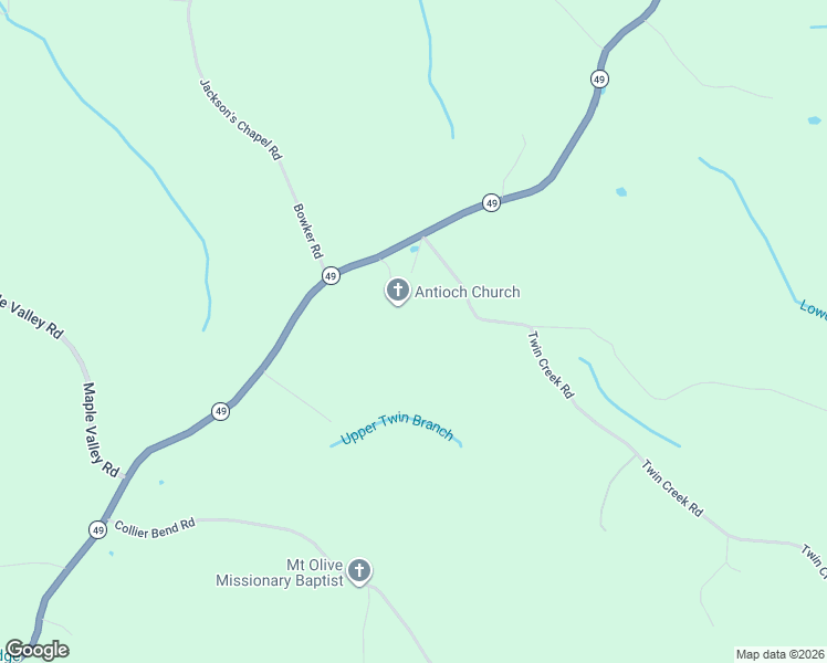 map of restaurants, bars, coffee shops, grocery stores, and more near 112 Antioch Road in Charlotte