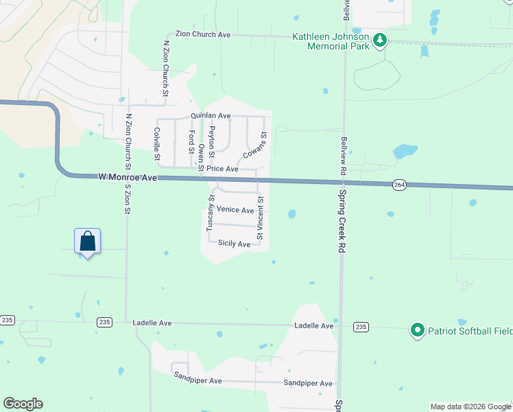 map of restaurants, bars, coffee shops, grocery stores, and more near 125 Saint Vincent Street in Lowell