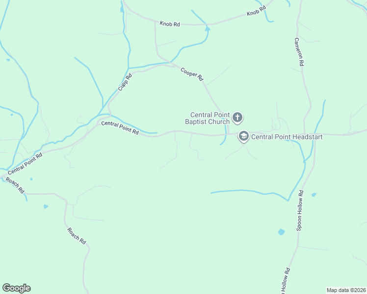 map of restaurants, bars, coffee shops, grocery stores, and more near 1594 Central Point Road in Rutledge