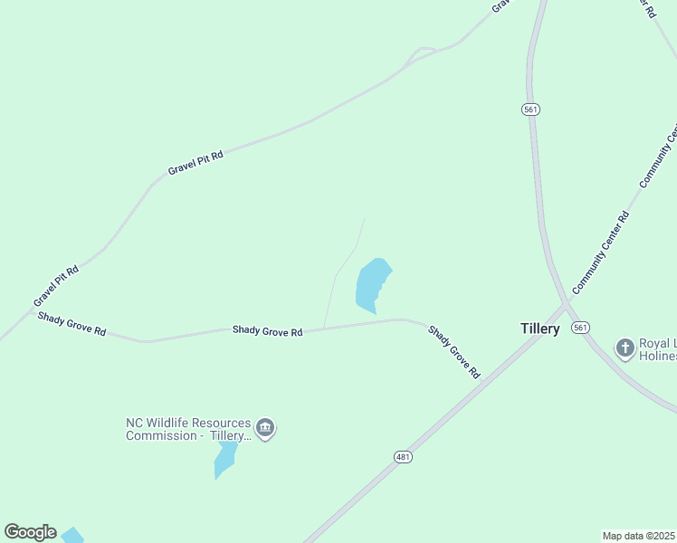 map of restaurants, bars, coffee shops, grocery stores, and more near Half Mile Road in Tillery