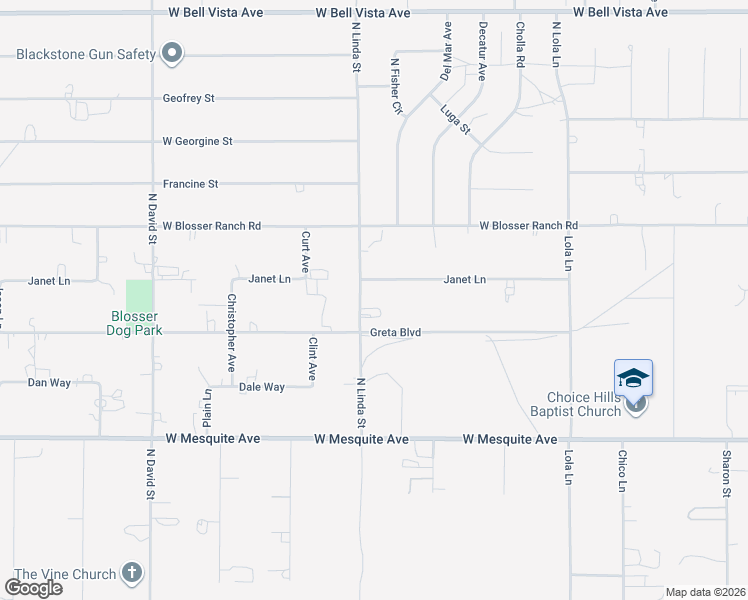 map of restaurants, bars, coffee shops, grocery stores, and more near 2331 North Linda Street in Pahrump