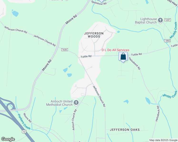 map of restaurants, bars, coffee shops, grocery stores, and more near 8915 Jefferson Church Road in Rural Hall