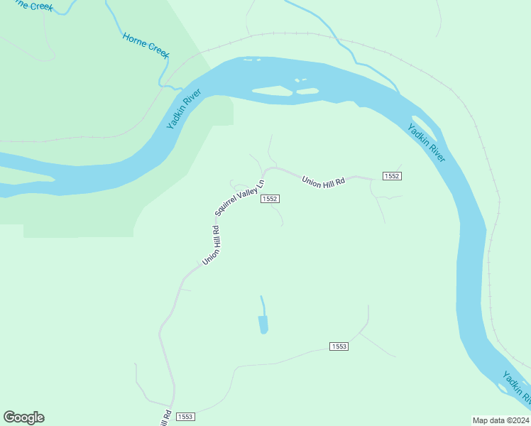 map of restaurants, bars, coffee shops, grocery stores, and more near 1021 Squirrel Valley Lane in East Bend