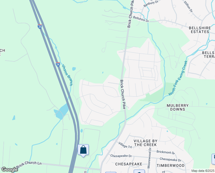 map of restaurants, bars, coffee shops, grocery stores, and more near Cone Boulevard in Nashville