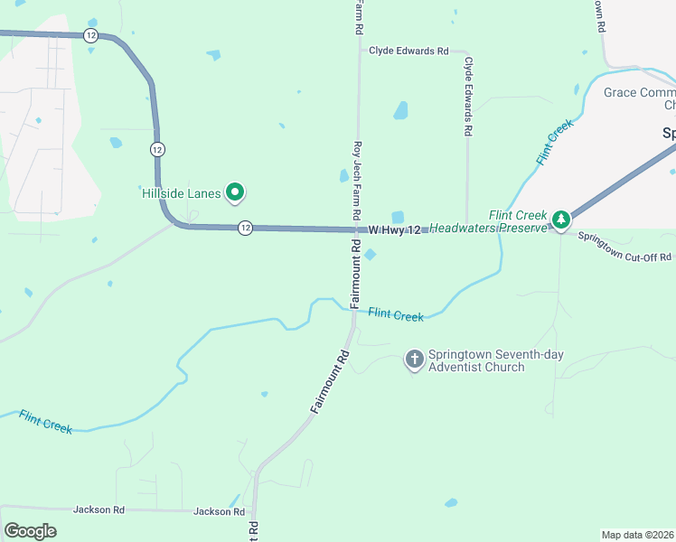map of restaurants, bars, coffee shops, grocery stores, and more near in Springtown