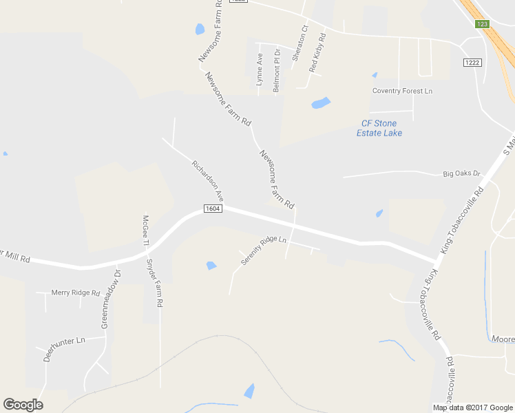 map of restaurants, bars, coffee shops, grocery stores, and more near 3497 Spainhour Mill Road in Tobaccoville