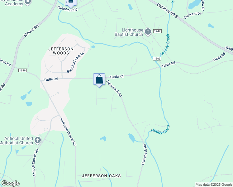 map of restaurants, bars, coffee shops, grocery stores, and more near 9535 Helsabeck Road in Rural Hall