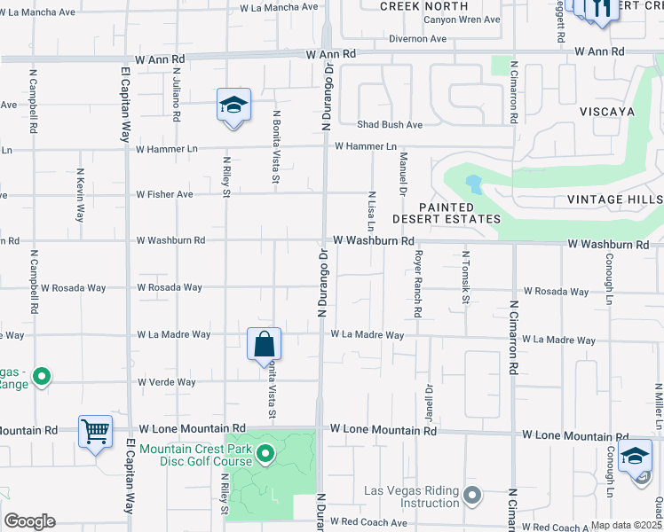 map of restaurants, bars, coffee shops, grocery stores, and more near 5111 Crown Cypress Street in Las Vegas