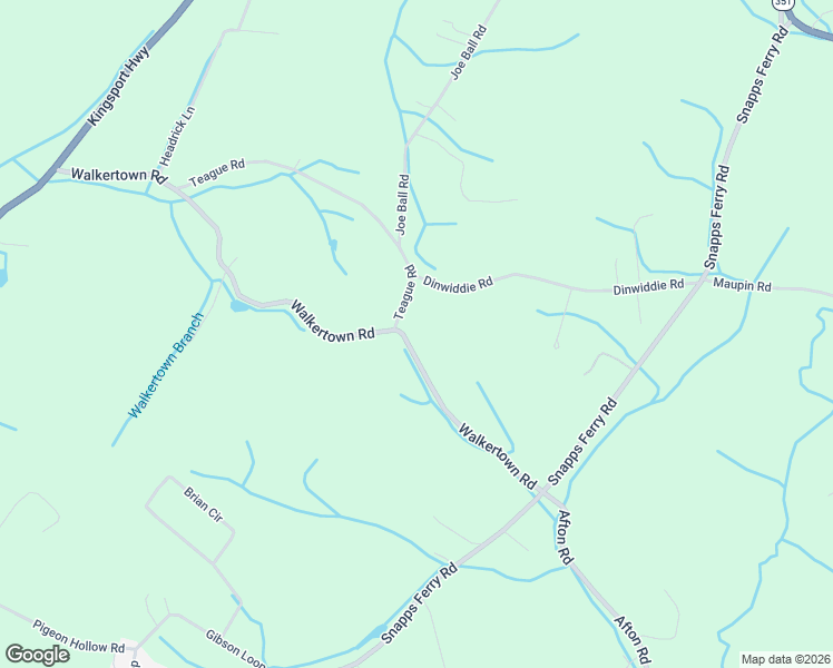 map of restaurants, bars, coffee shops, grocery stores, and more near 440 Walkertown Road in Afton