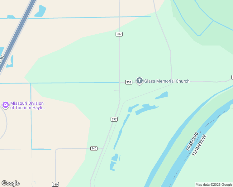 map of restaurants, bars, coffee shops, grocery stores, and more near 944 County Road 337 in Hayti