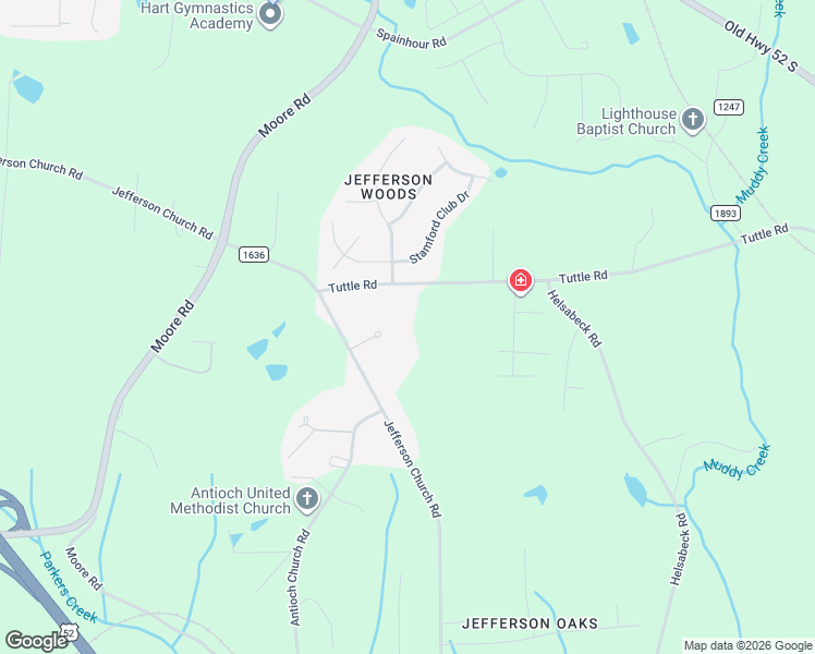 map of restaurants, bars, coffee shops, grocery stores, and more near 1310 Kilkenny Lane in Rural Hall