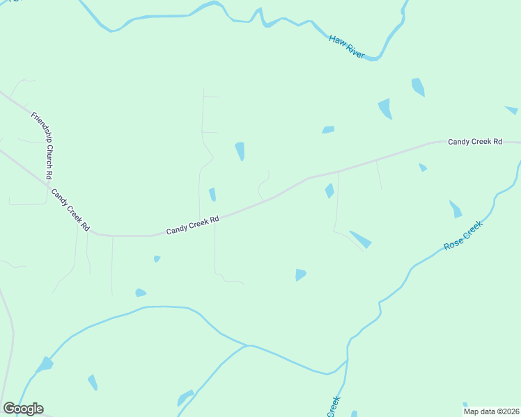 map of restaurants, bars, coffee shops, grocery stores, and more near 818 Candy Creek Road in Reidsville