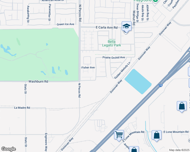map of restaurants, bars, coffee shops, grocery stores, and more near 5217 Spicebush Street in North Las Vegas
