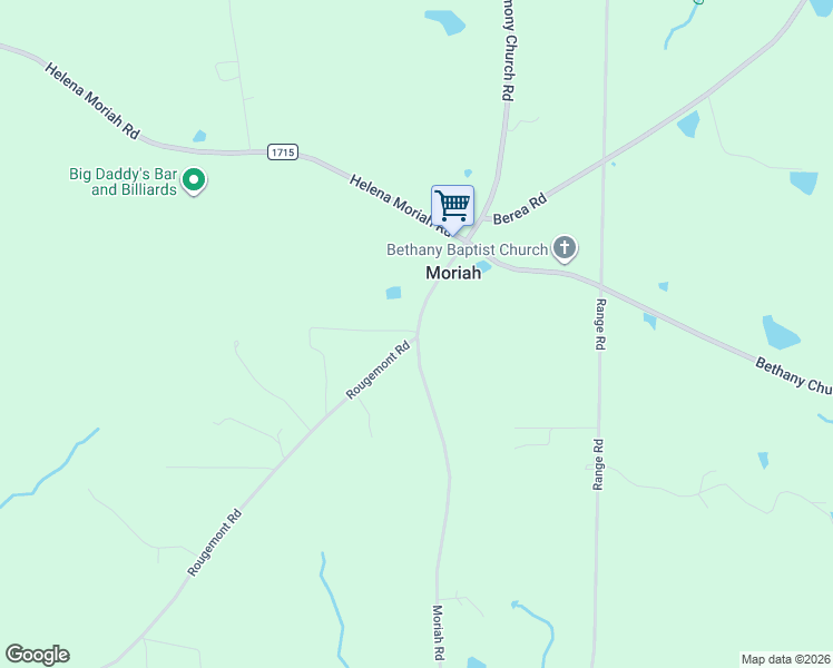 map of restaurants, bars, coffee shops, grocery stores, and more near 390 Rougemont Road in Rougemont