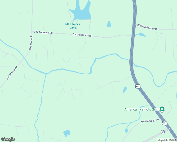map of restaurants, bars, coffee shops, grocery stores, and more near 348 McBroom Drive in Timberlake