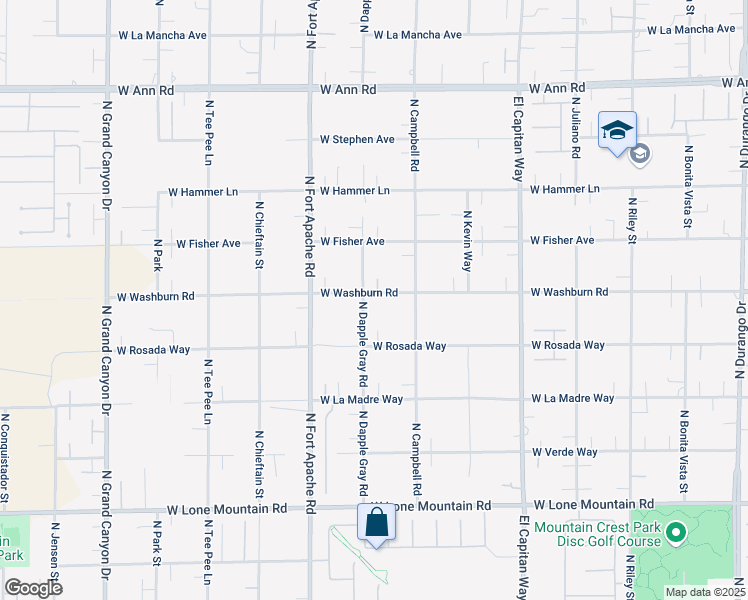 map of restaurants, bars, coffee shops, grocery stores, and more near 5180 North Dapple Gray Road in Las Vegas