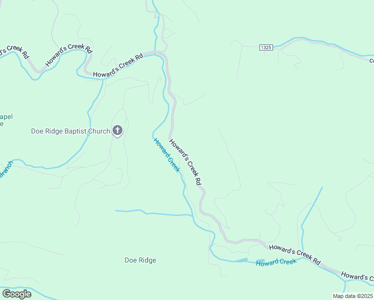 map of restaurants, bars, coffee shops, grocery stores, and more near 2544 Howard's Creek Road in Boone